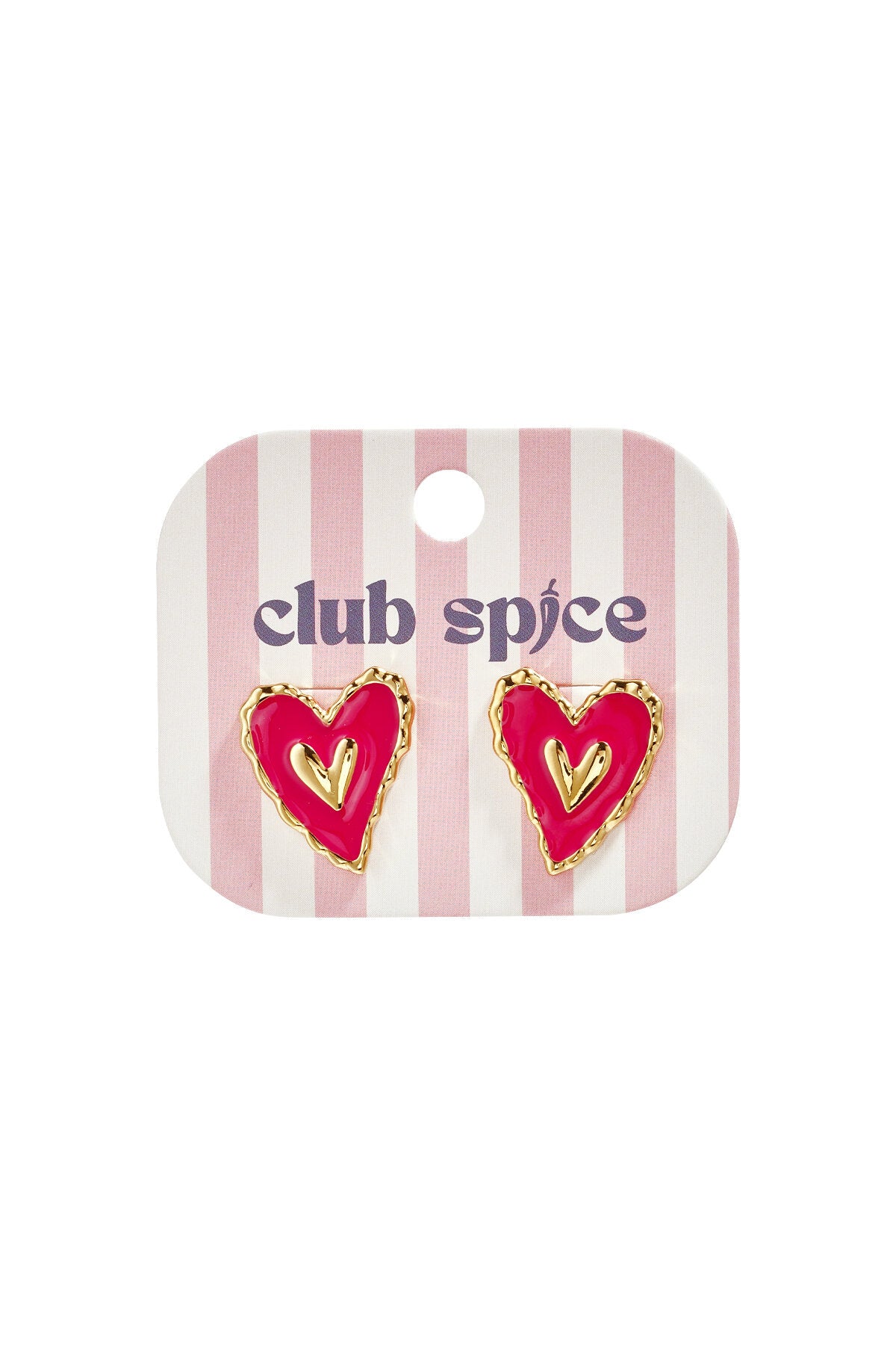 Heart earrings studs