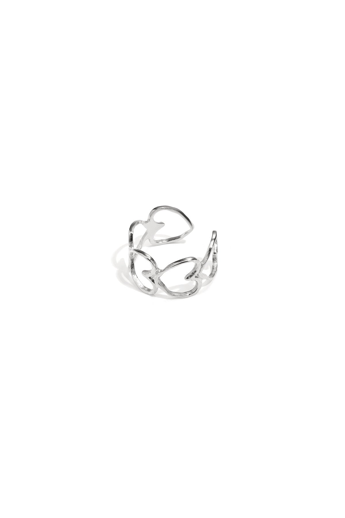 Elegant ring with hearts