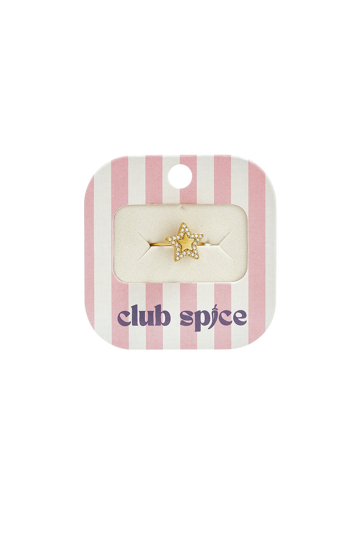 Elegant Gold-Toned Adjustable Star Statement Ring