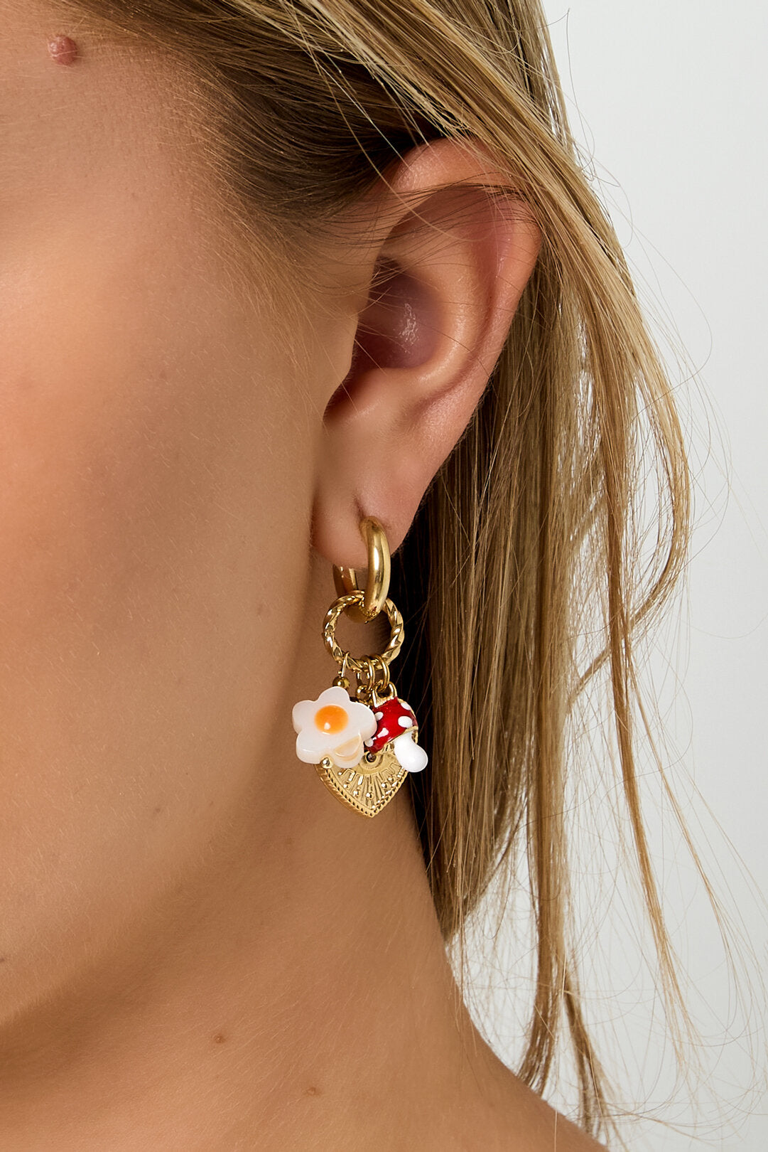 Drop Earrings Flower Devil's eye Heart plant Casual Daily Simple Series Women's jewelry