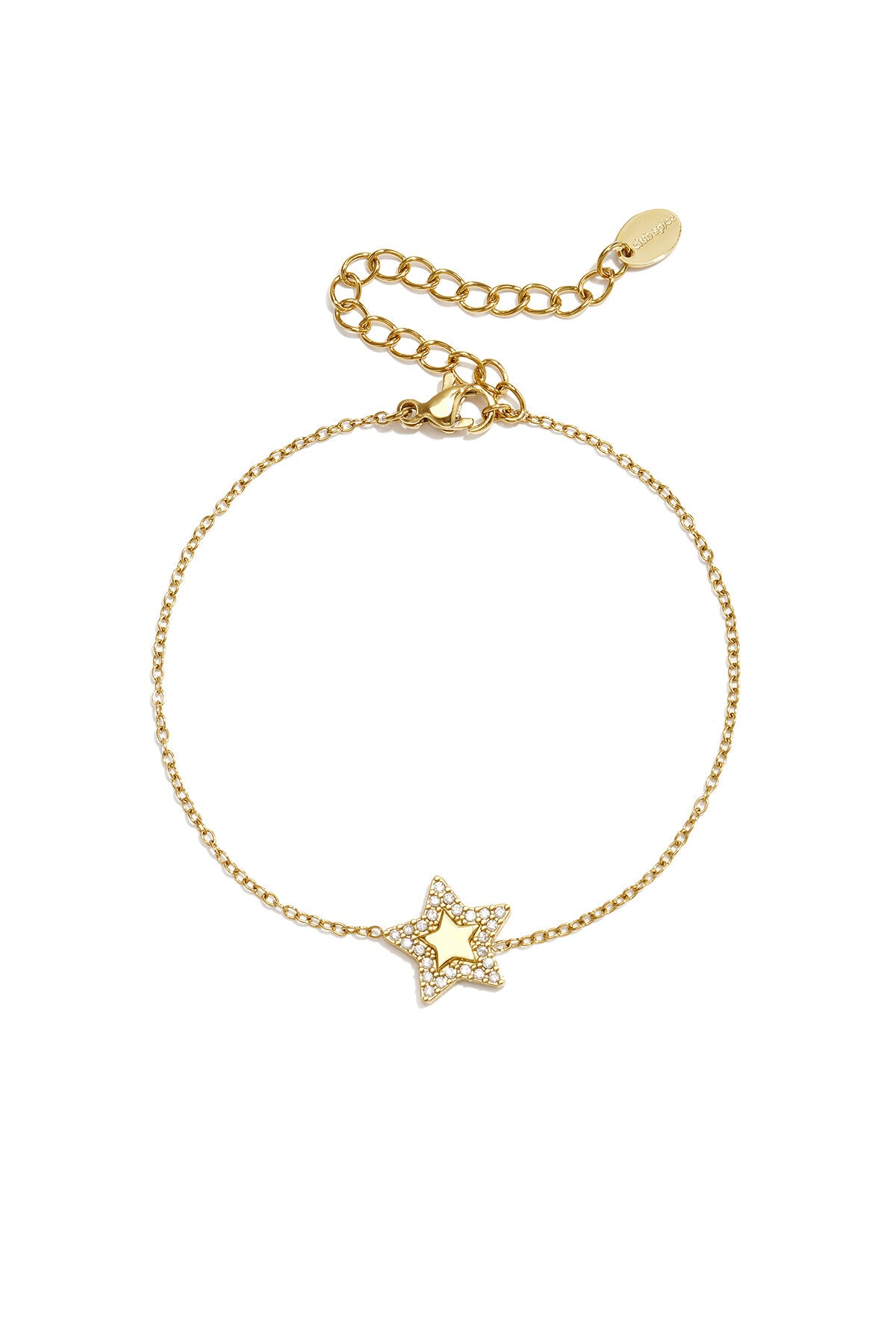 Elegant Gold Star Chain Bracelet for Women
