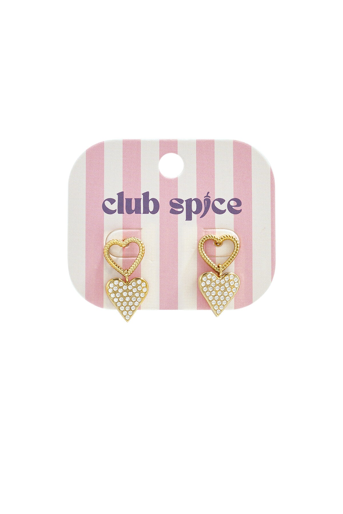 Elegant Gold Heart Drop Earrings for Daily Wear