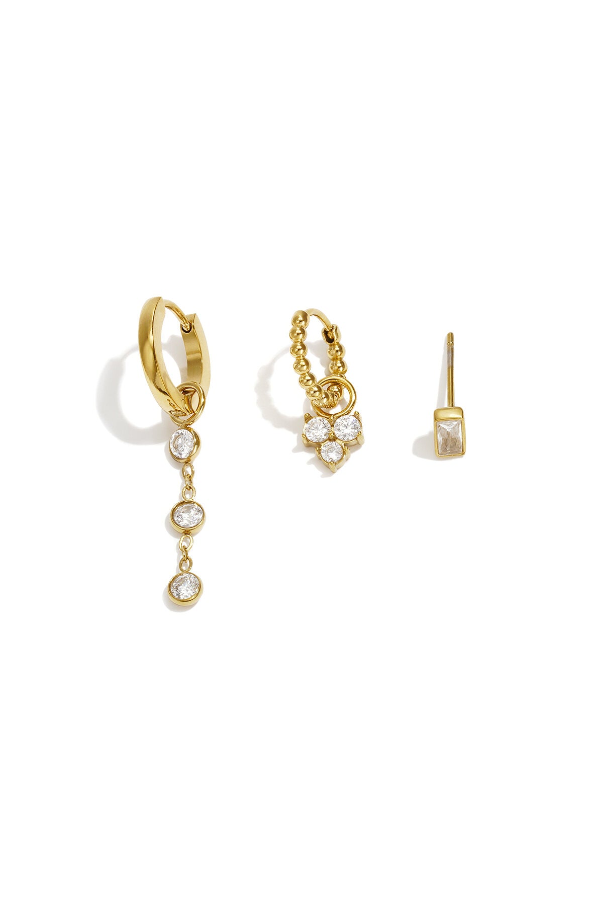 Roestvrijstalen oorbellen setjes Circle Simple Daily Simple serie dames sieraden