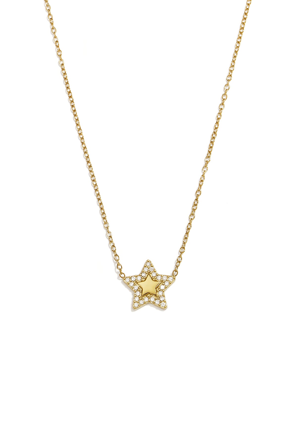 Roestvrijstalen hangerkettingen Star Simple Daily Simple Series Damessieraden
