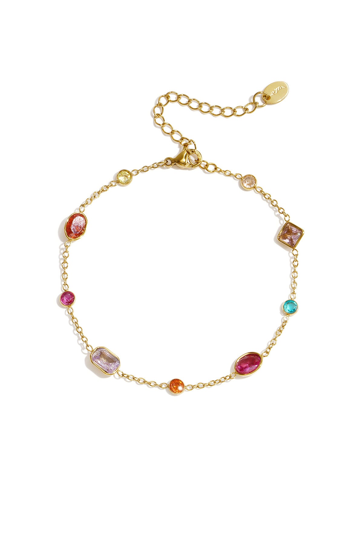 Roestvrijstalen bedelarmbanden met geometrische vormen, eenvoudige, alledaagse serie, dames sieraden