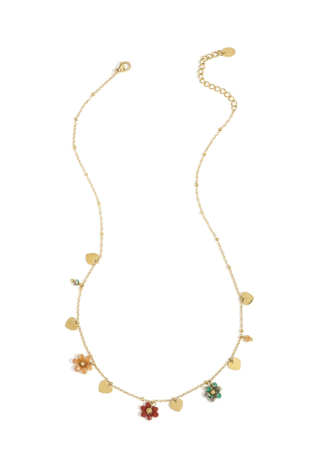 Stainless Steel Pendant necklaces Flower Casual Daily Simple Series Women's jewelry