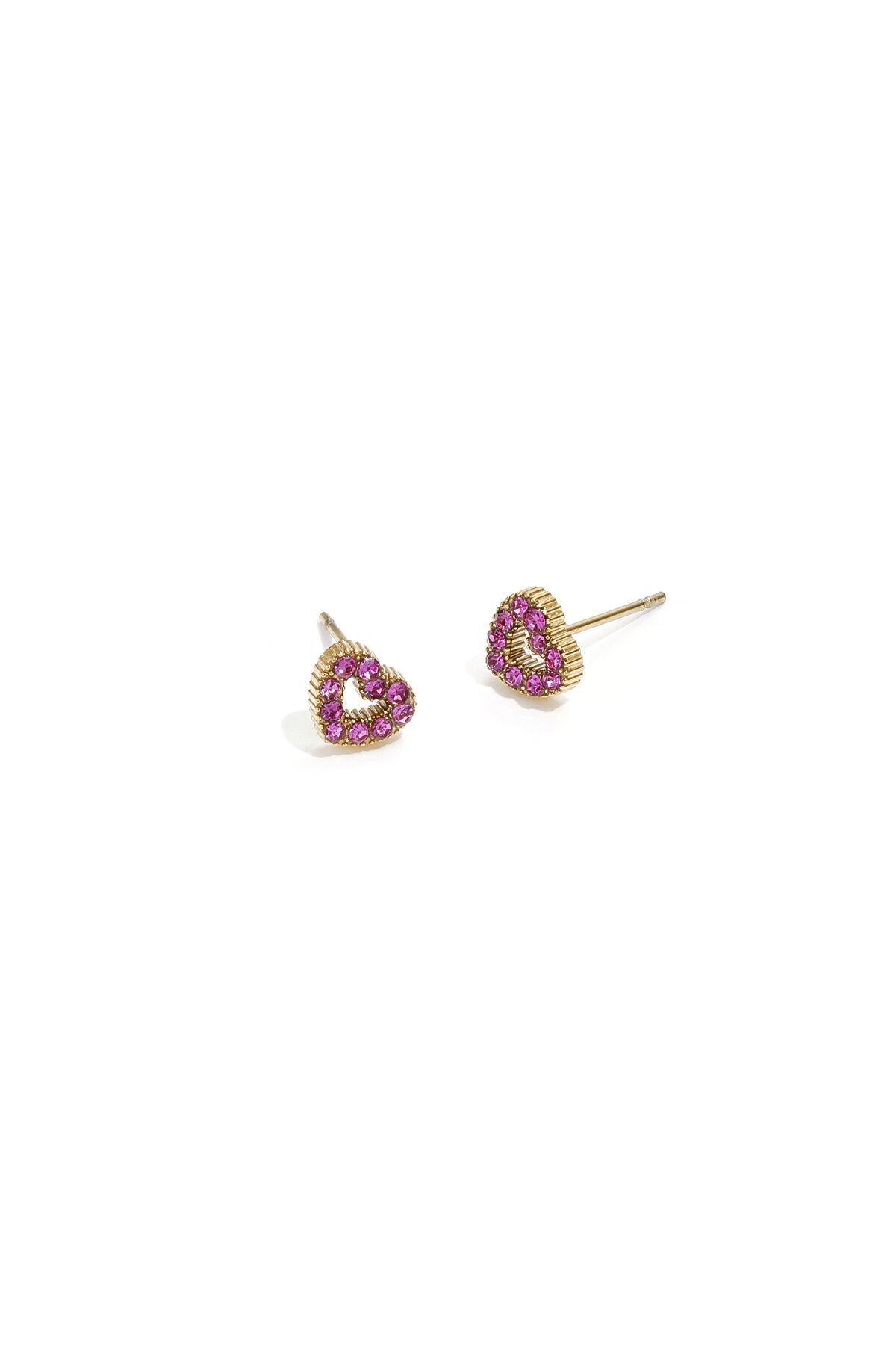 Decorated heart-shaped buttons