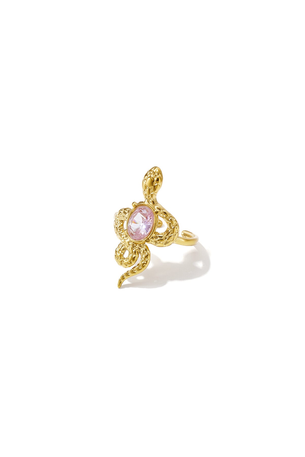 Opvallende ringen van roestvrij staal met slangenmotief, klassieke collectie voor feestjes en bijeenkomsten, luxe damessieraden.